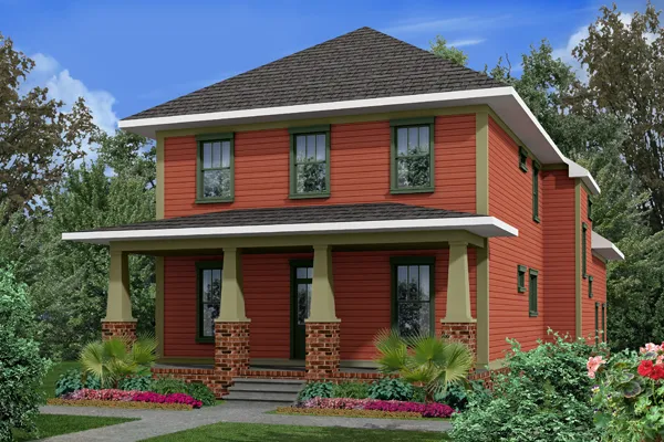 Full Rendering for House Plan #121352