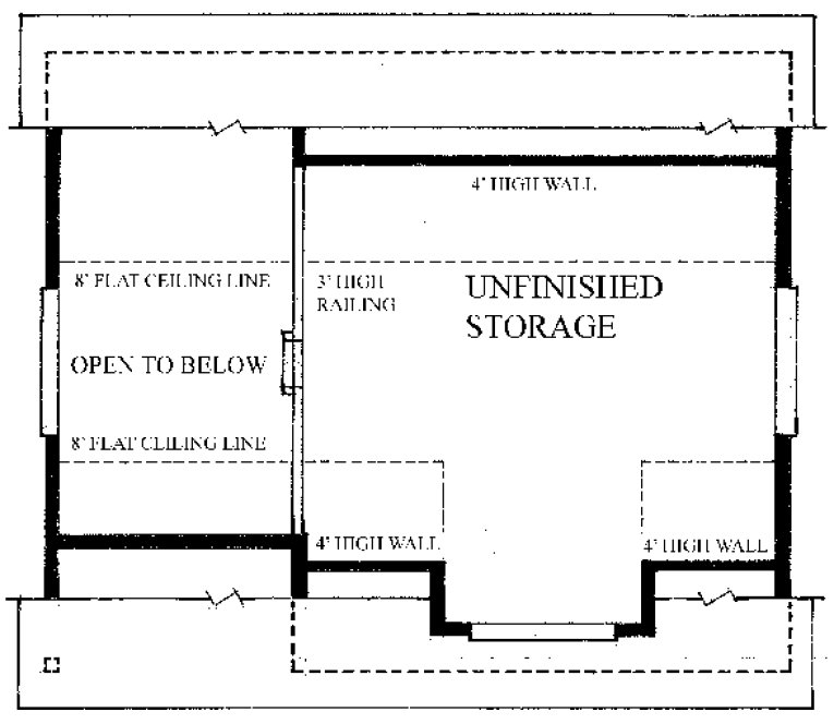 Second Floor Plan for House Plan #260007