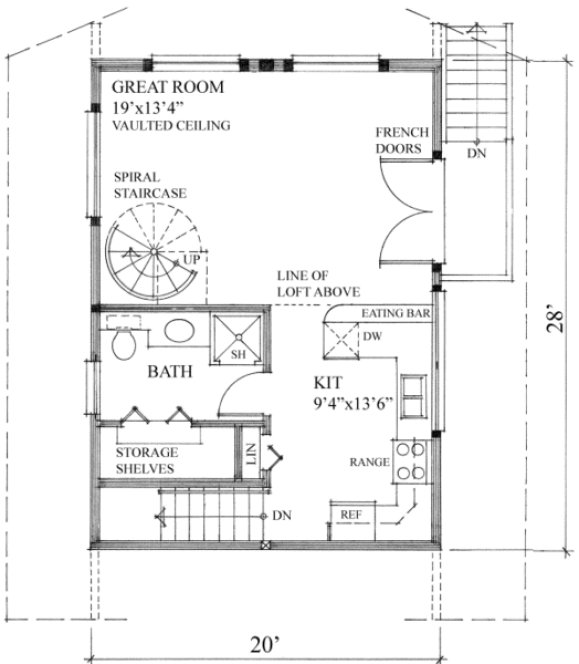 Main Floor Plan for House Plan #260048