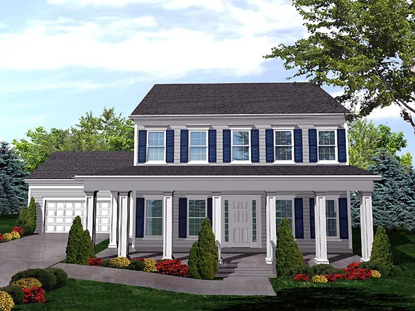 Full Rendering for House Plan #294001