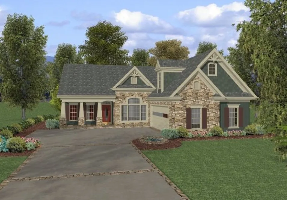 Full Rendering for House Plan #279181