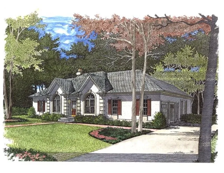 Full Rendering for House Plan #276002