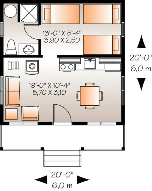Main Floor Plan for House Plan #143091