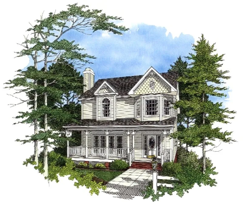 Full Rendering for House Plan #272191