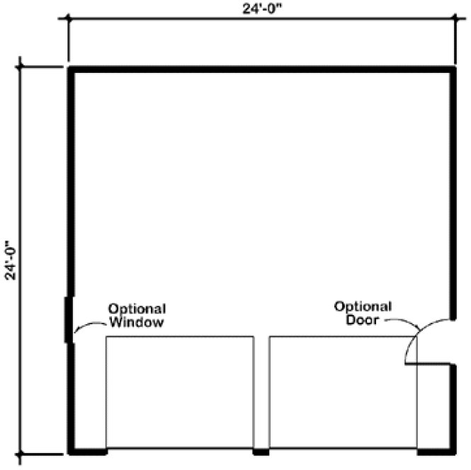 Main Floor Plan for House Plan #184106