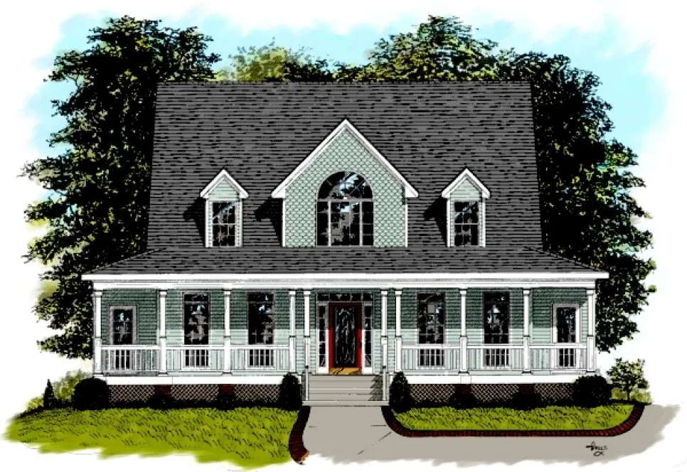 Full Rendering for House Plan #278122