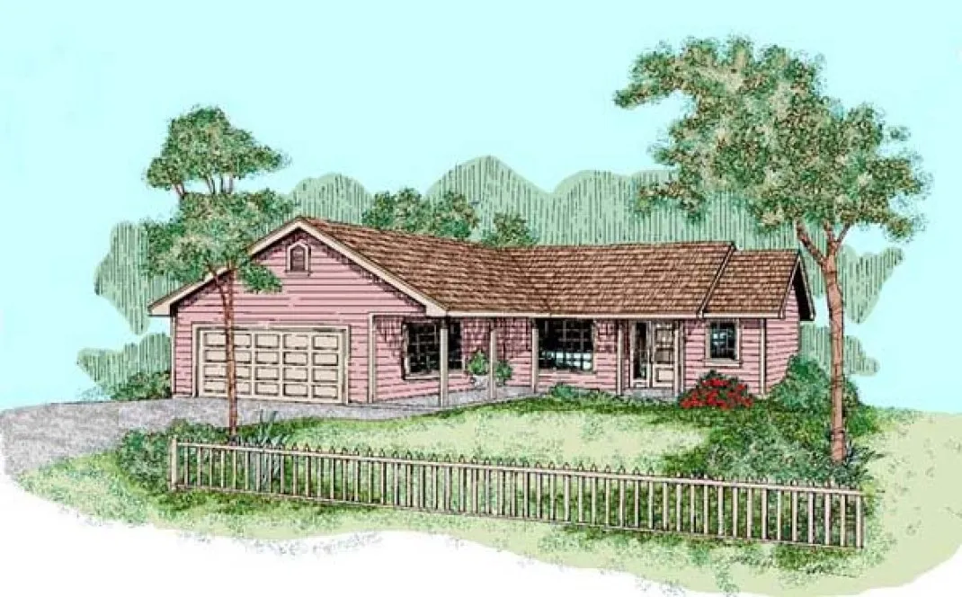 Full Rendering for House Plan #167153