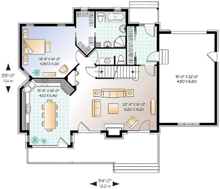 Main Floor Plan for House Plan #143293