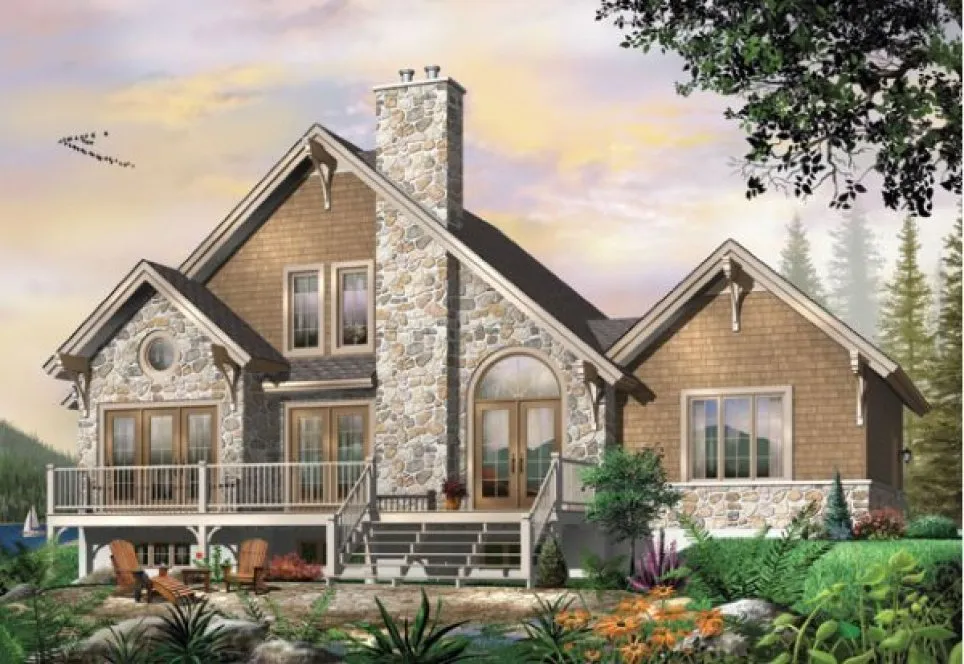 Full Rendering for House Plan #143293