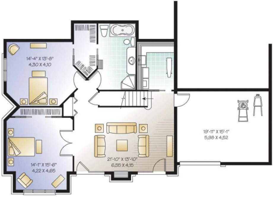Basement Plan for House Plan #145293