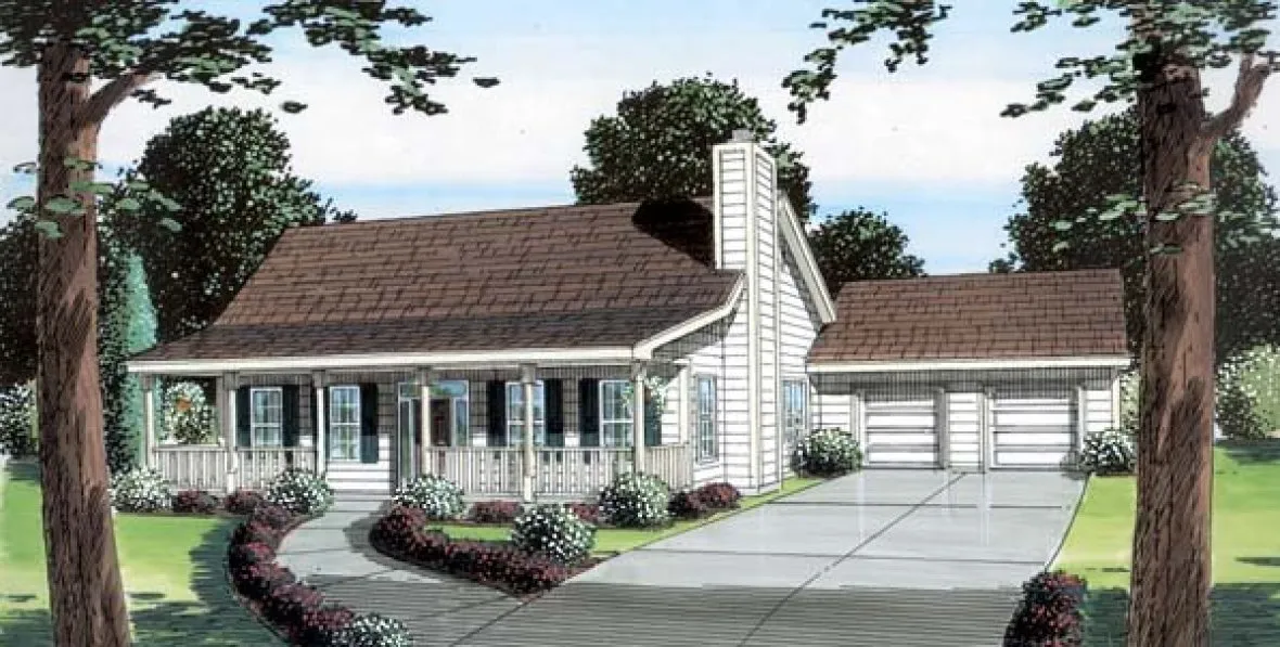 Full Rendering for House Plan #258004