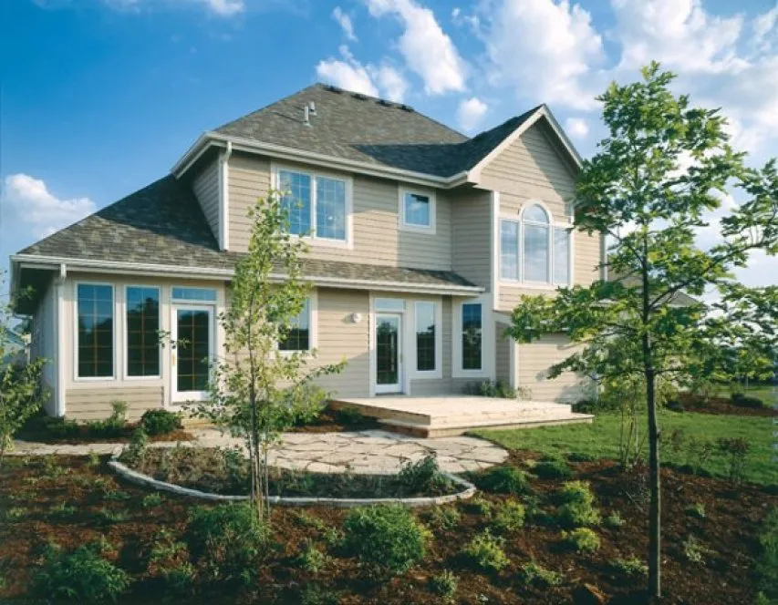 Rear Elevation for House Plan #299105