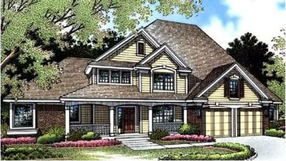 Full Rendering for House Plan #299105