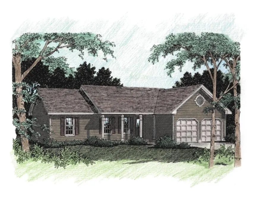 Full Rendering for House Plan #273141