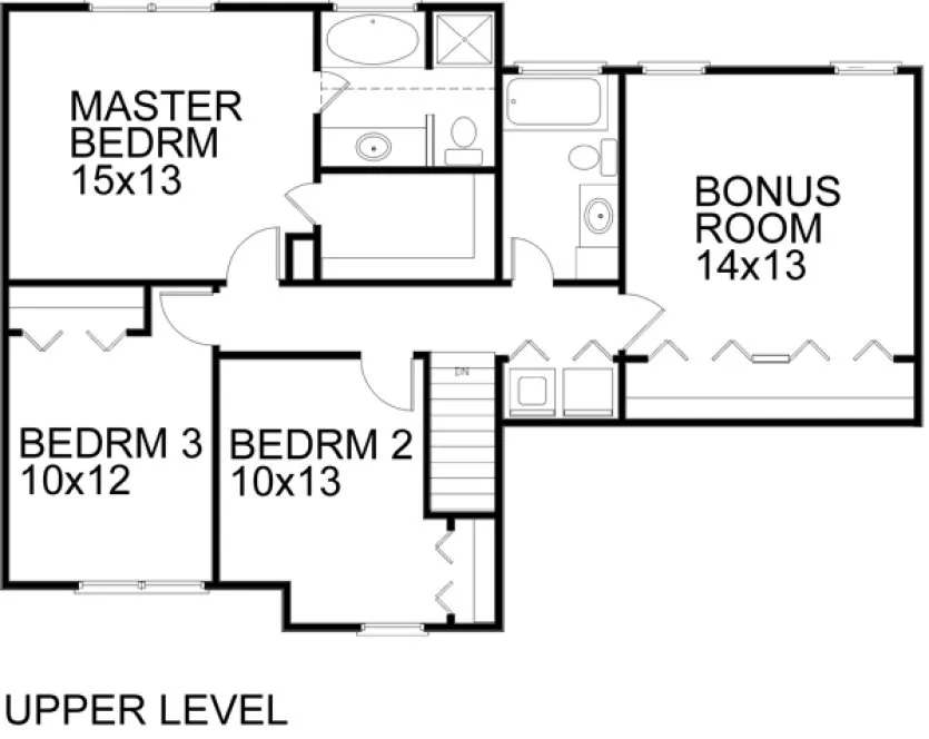 Second Floor Plan for House Plan #275141