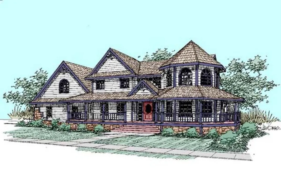 Full Rendering for House Plan #165073