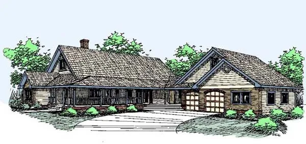 Full Rendering for House Plan #169073