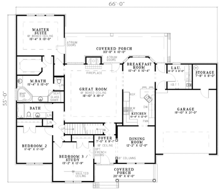 Main Floor Plan for House Plan #317430