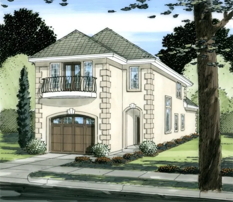 Full Rendering for House Plan #101011