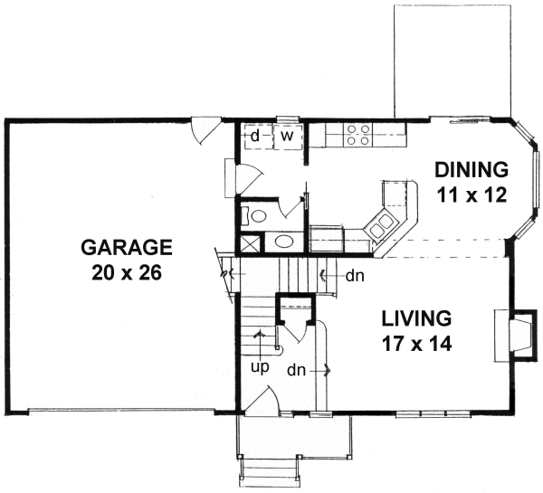 Main Floor Plan for House Plan #353431