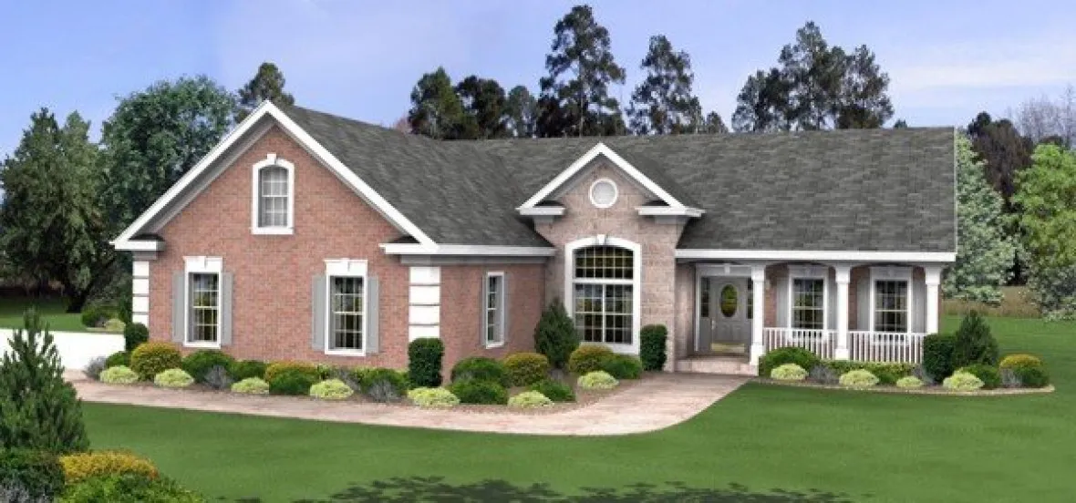 Full Rendering for House Plan #277181