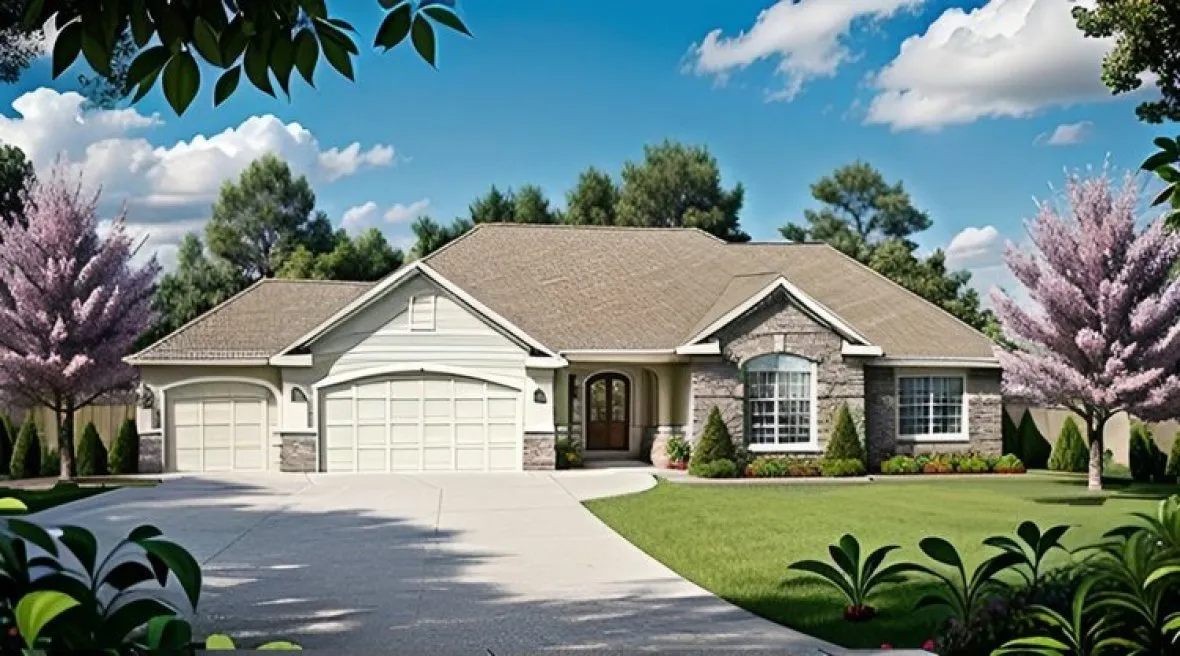 Full Rendering for House Plan #358051