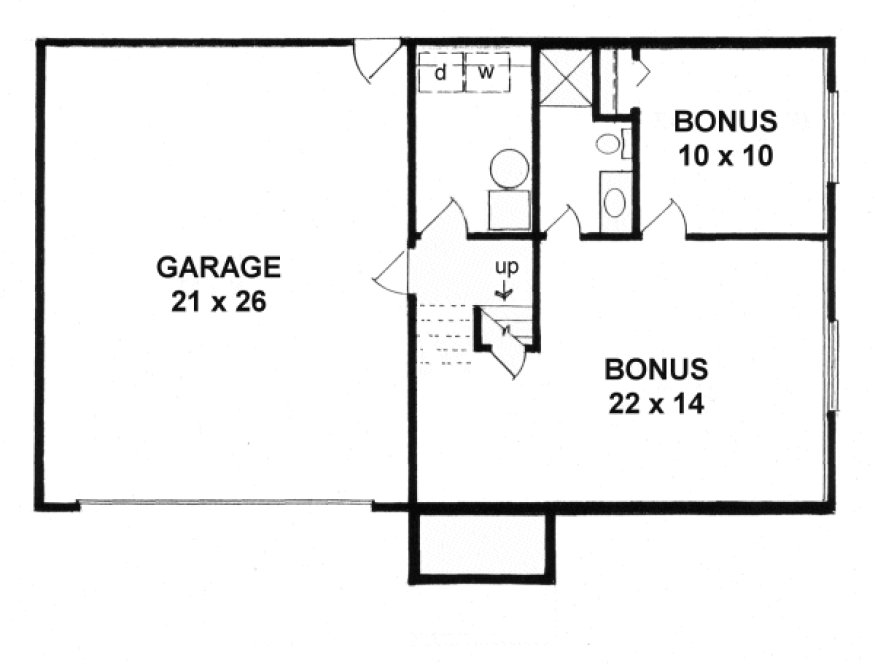 Basement Plan for House Plan #353421