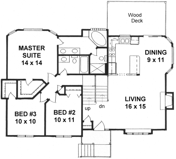 Main Floor Plan for House Plan #353421