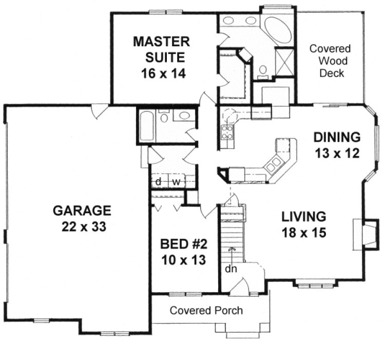 Main Floor Plan for House Plan #359031