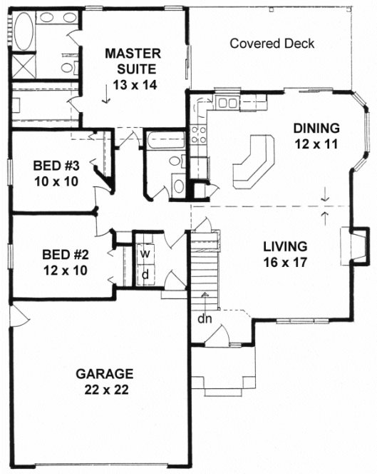 Main Floor Plan for House Plan #357631