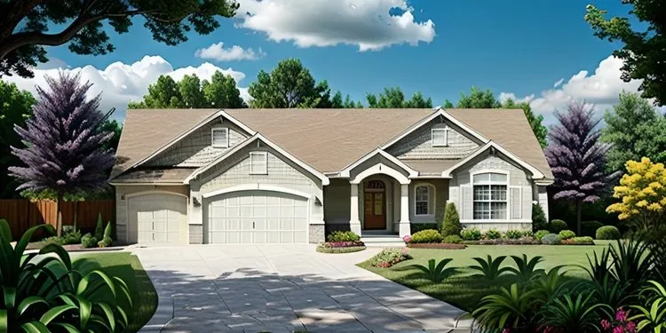 Full Rendering for House Plan #354641