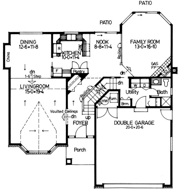 Main Floor Plan for House Plan #200930