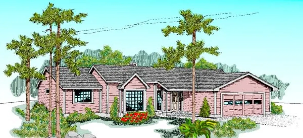 Full Rendering for House Plan #168414