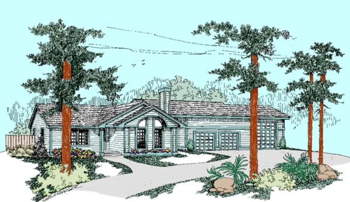 Full Rendering for House Plan #161710