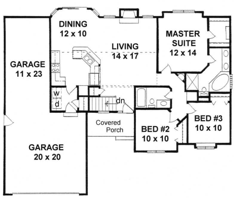 Main Floor Plan for House Plan #358421