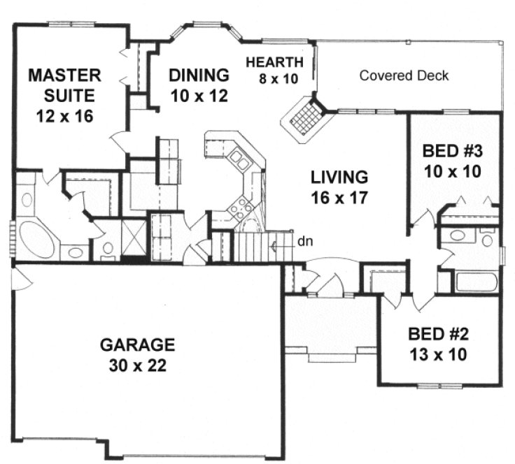 Main Floor Plan for House Plan #355141