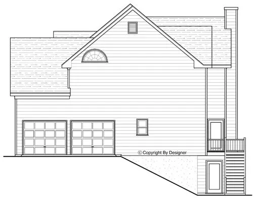 Right Elevation for House Plan #125962