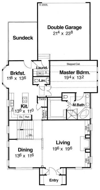 Main Floor Plan for House Plan #123572