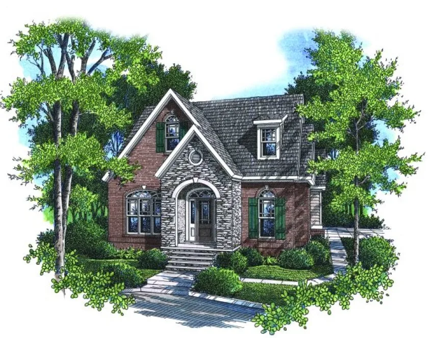 Full Rendering for House Plan #123572
