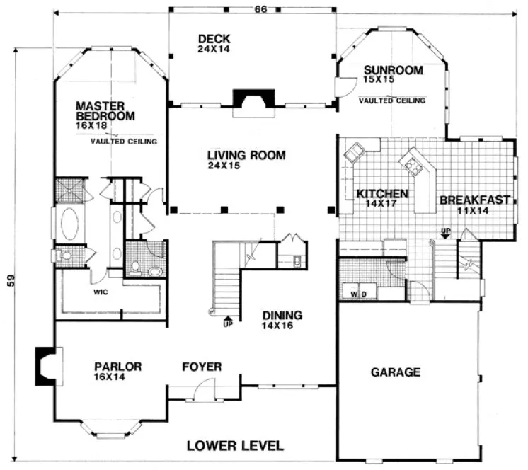 Main Floor Plan for House Plan #272053
