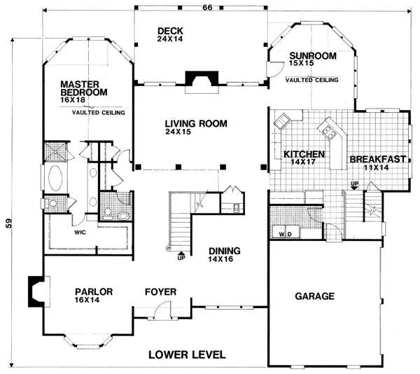Main Floor Plan for House Plan #272053