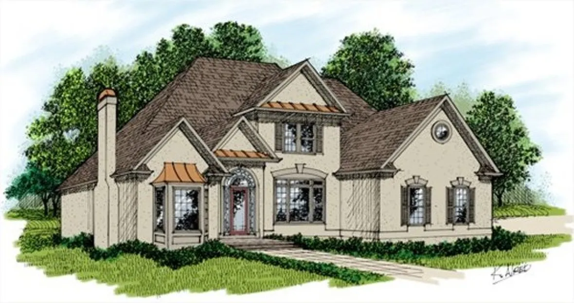 Full Rendering for House Plan #272053