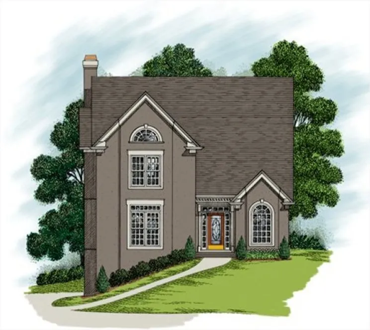 Full Rendering for House Plan #271053