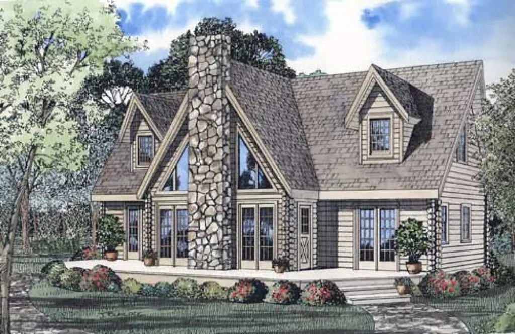 Full Rendering for House Plan #319001