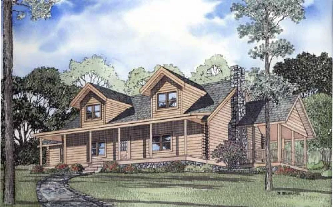 Full Rendering for House Plan #316001