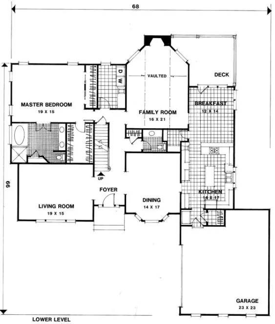 Main Floor Plan for House Plan #271043