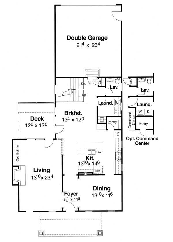 Main Floor Plan for House Plan #120882