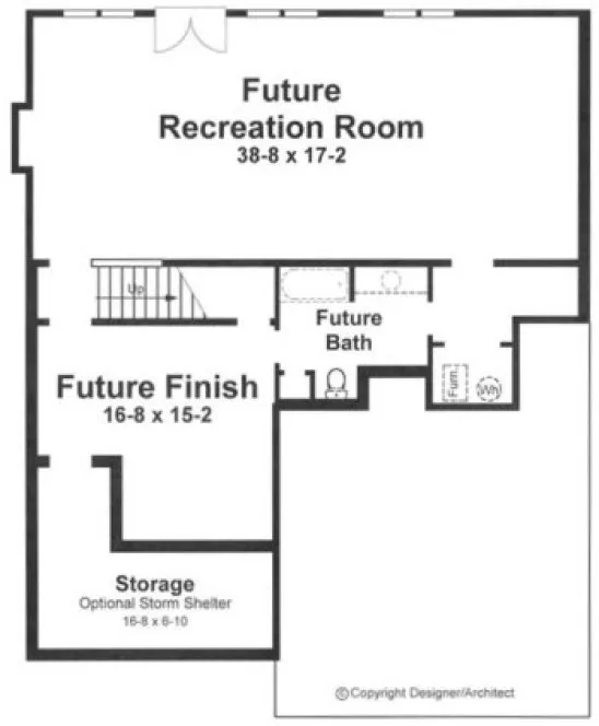 Basement Plan for House Plan #121103