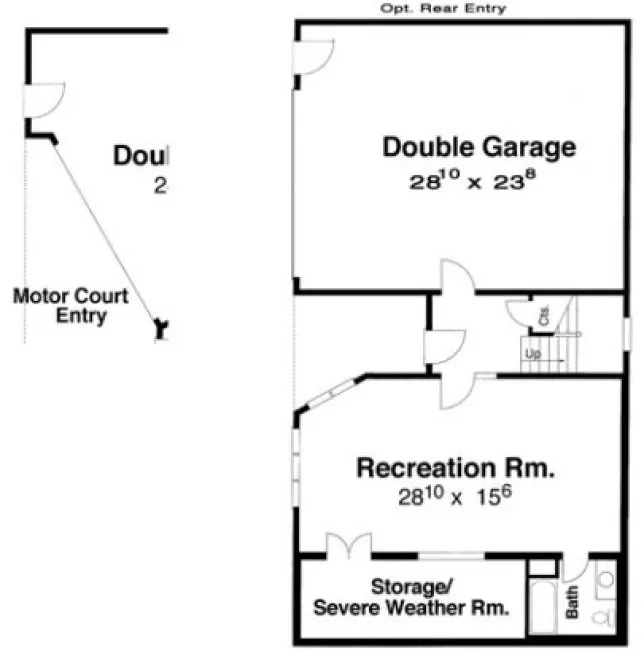 Basement Plan for House Plan #124903