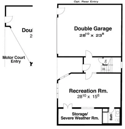 Basement Plan for House Plan #124903